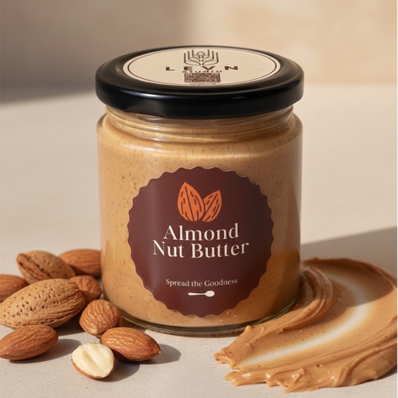Almond nut butter jar